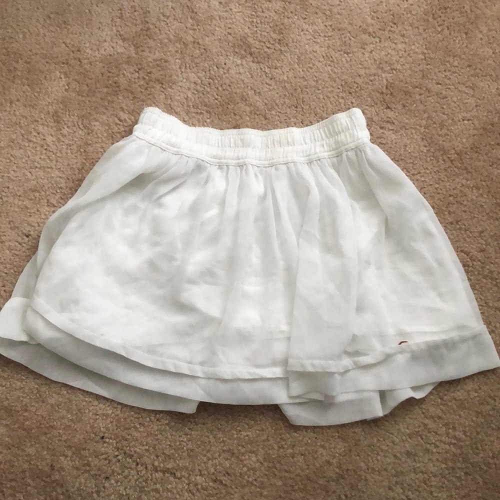 White Hollister Linen Skirt
